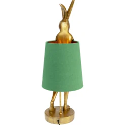 KARE Design Lampes De Table|Lampe A Poser Animal Rabbit Dore/Vert 68Cm