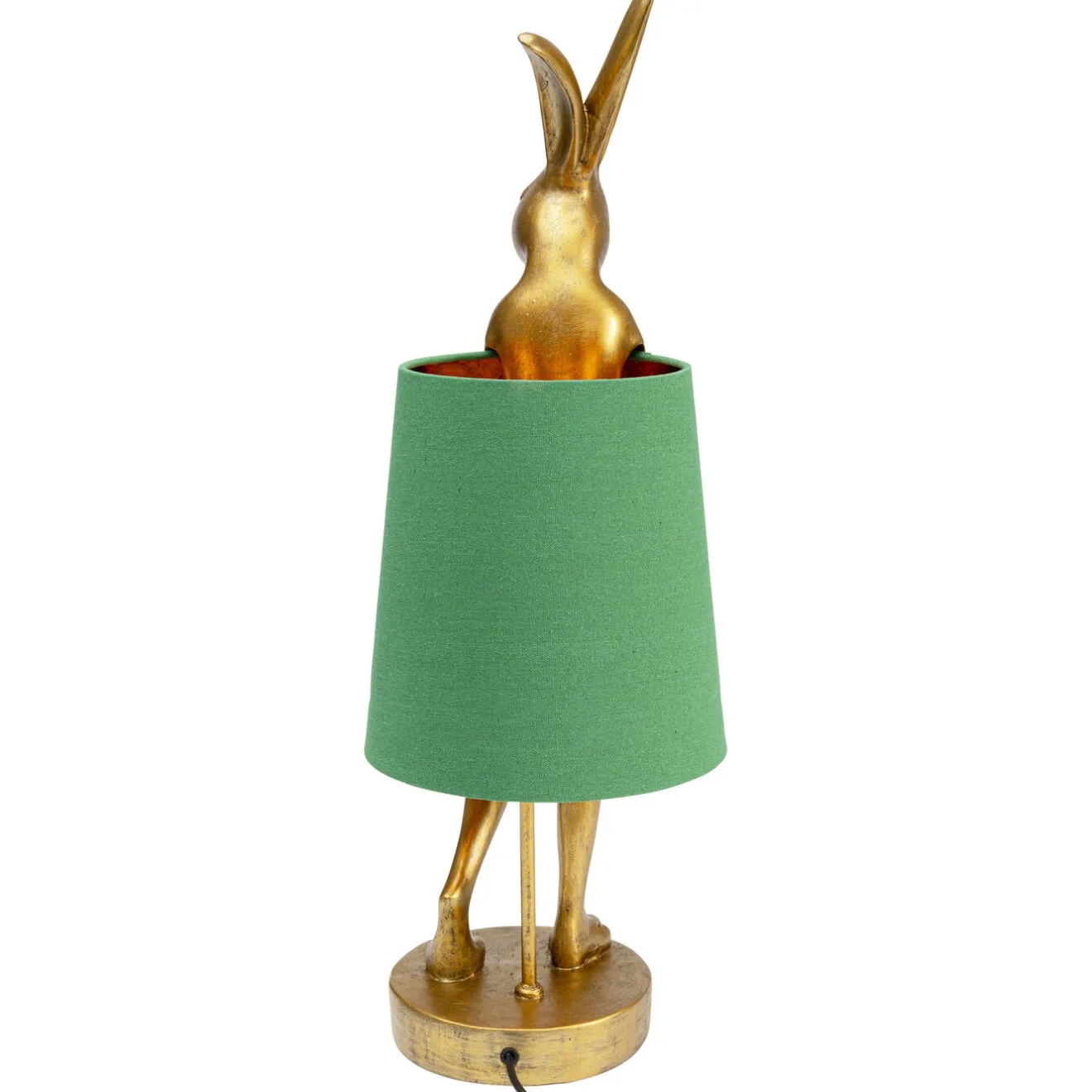 KARE Design Lampes De Table|Lampe A Poser Animal Rabbit Dore/Vert 68Cm