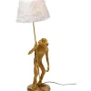 KARE Design Lampes De Table|Lampe A Poser Animal Standing Monkey Dore 51Cm