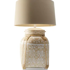 KARE Design Lampes De Table|Lampe A Poser Basket Creme 73Cm