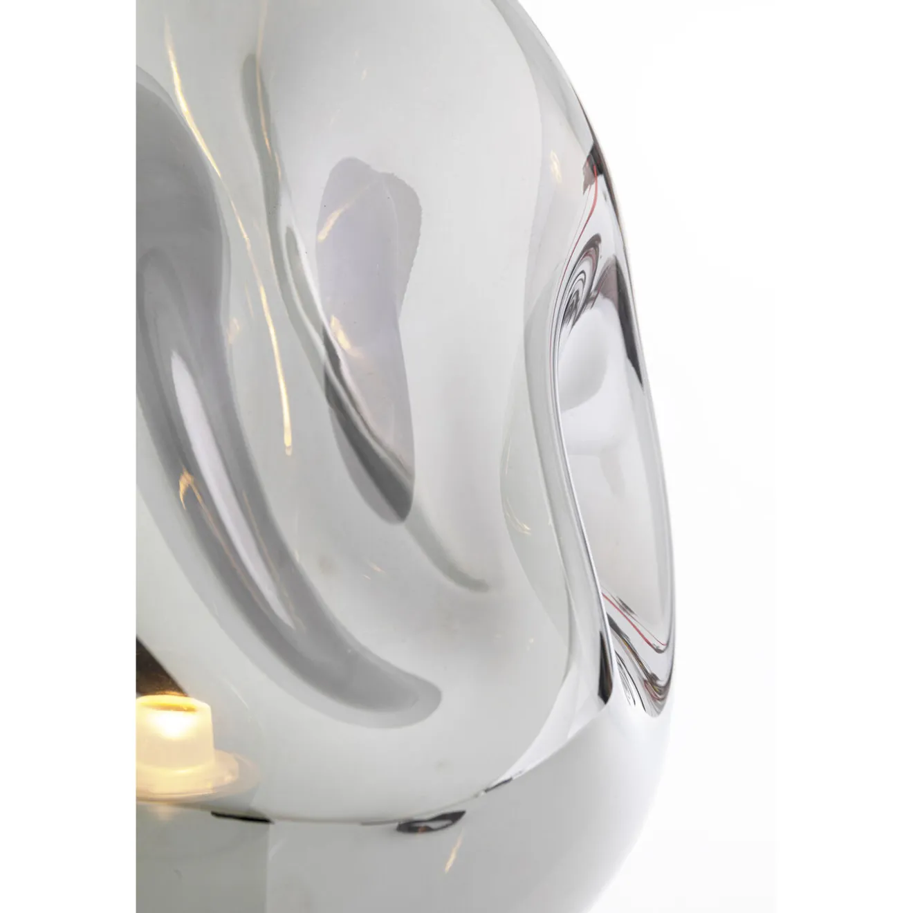 KARE Design Lampes De Table|Lampe A Poser Dough Argente 38Cm