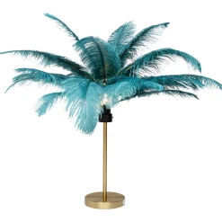KARE Design Lampes De Table|Lampe A Poser Feather Palm Vert 60Cm