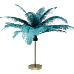 KARE Design Lampes De Table|Lampe A Poser Feather Palm Vert 60Cm