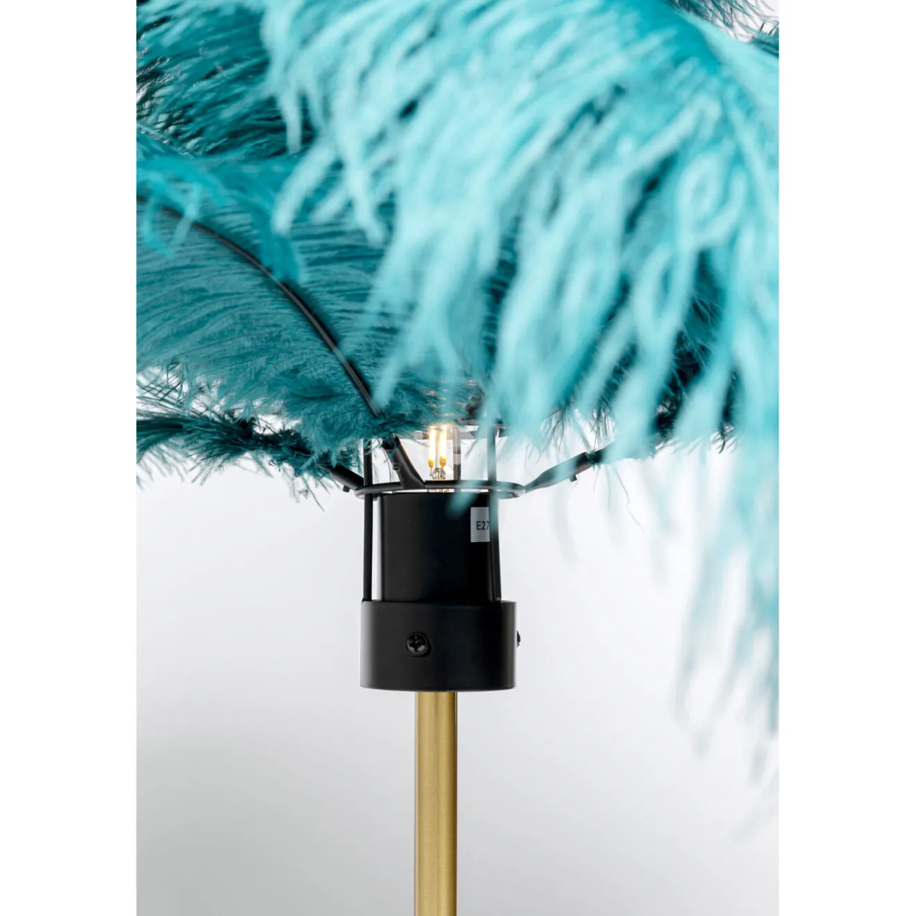 KARE Design Lampes De Table|Lampe A Poser Feather Palm Vert 60Cm