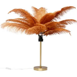 KARE Design Lampes De Table|Lampe A Poser Feather Palm Rusty Red 60Cm