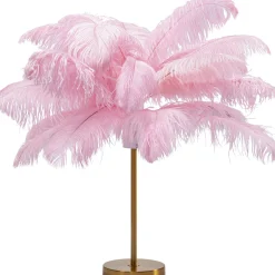 KARE Design Lampes De Table|Lampe A Poser Feather Palm Fuchsia 60Cm