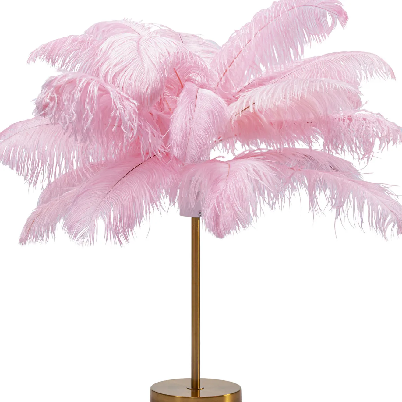KARE Design Lampes De Table|Lampe A Poser Feather Palm Fuchsia 60Cm