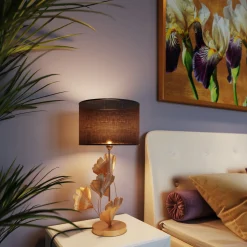 KARE Design Lampes De Table|Lampe A Poser Flores Dore 62Cm