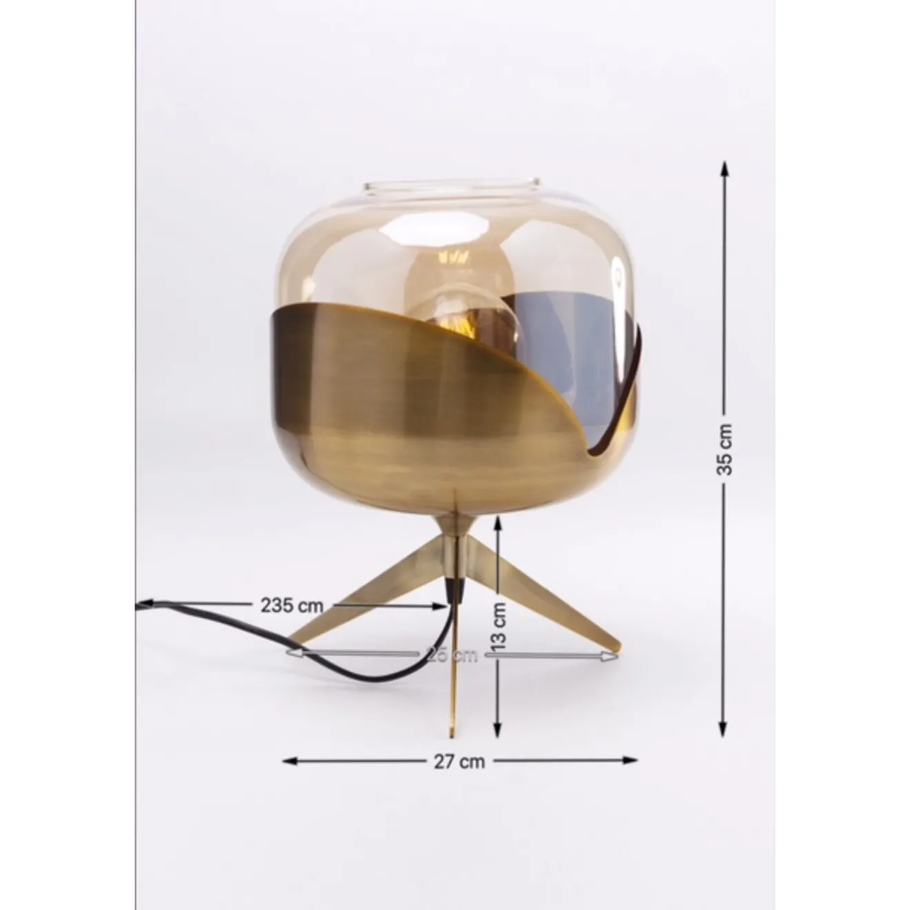 KARE Design Lampes De Table|Lampe A Poser Golden Goblet Ball