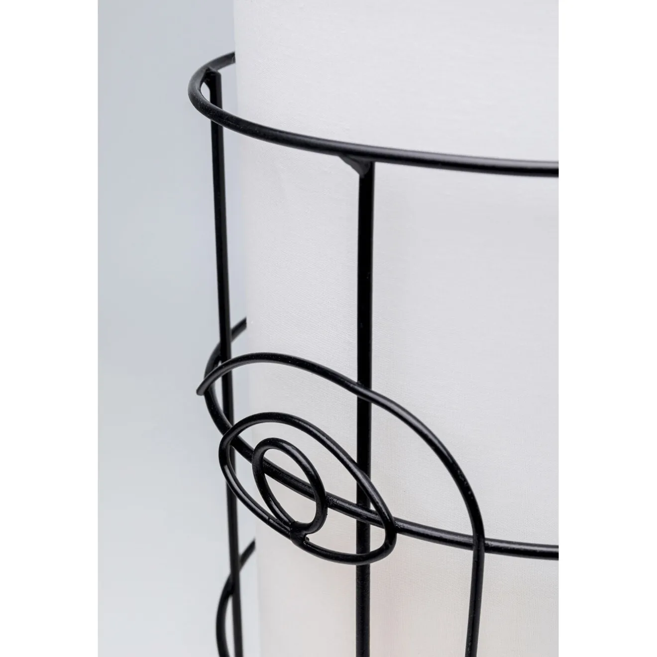 KARE Design Lampes De Table|Lampe A Poser Grid Face Blanc 60Cm