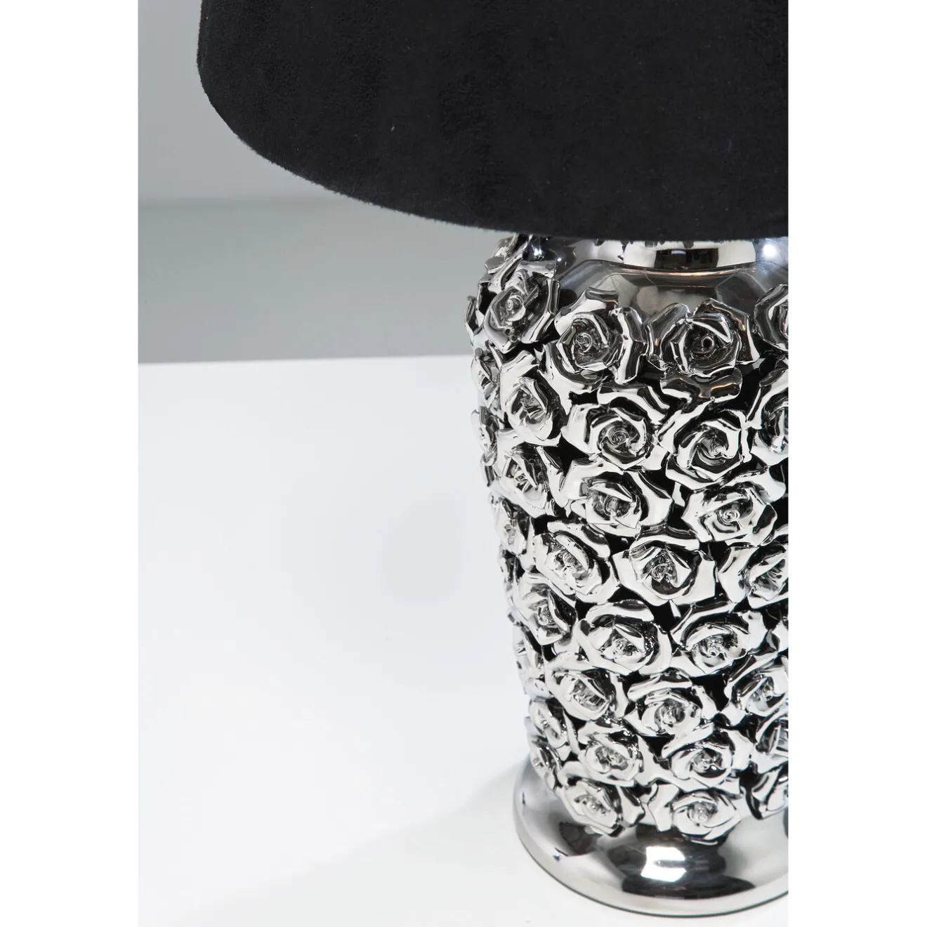 KARE Design Lampes De Table|Lampe A Poser Rose Argente´ 57Cm