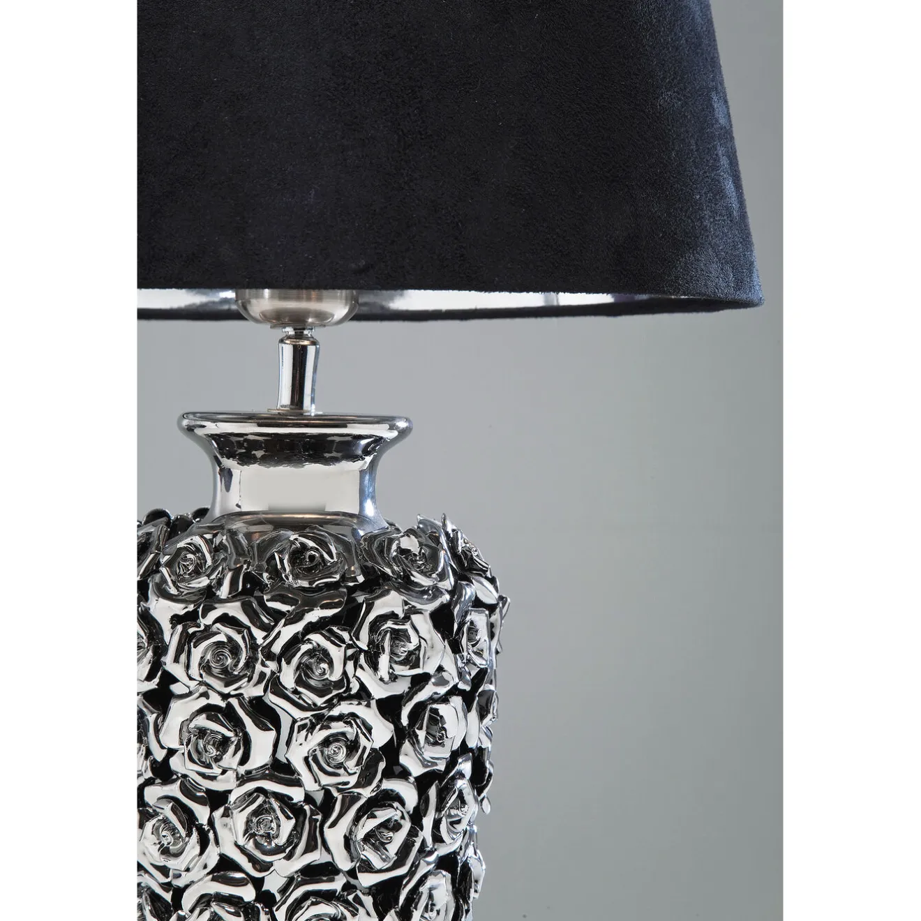 KARE Design Lampes De Table|Lampe A Poser Rose Argente´ 57Cm