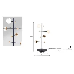 KARE Design Lampes De Table|Lampe A Poser Trapez 52