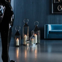 KARE Design Lanternes|Lanterne Giardino Argente (4/Set)