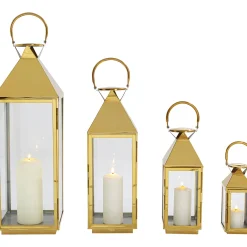 KARE Design Lanternes|Lanterne Giardino Dore (4/Set)