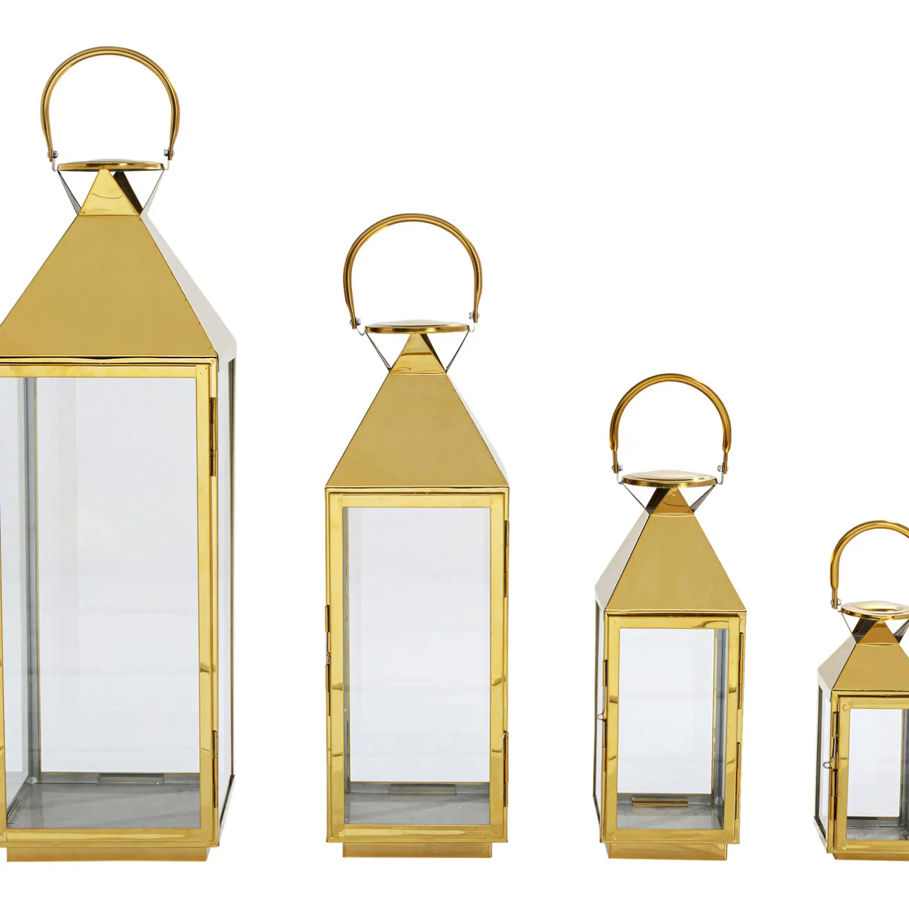 KARE Design Lanternes|Lanterne Giardino Dore (4/Set)