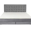 KARE Design Lits Boxspring|Lit Boxspring Benito Star Gris 160X200
