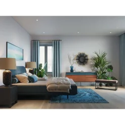 KARE Design Lits Boxspring|Lit Boxspring Luna Bleu 180X200