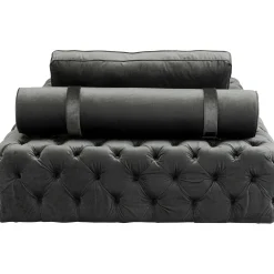 KARE Design Chaises Longues|Lit D Appoint Bottone Velours Gris