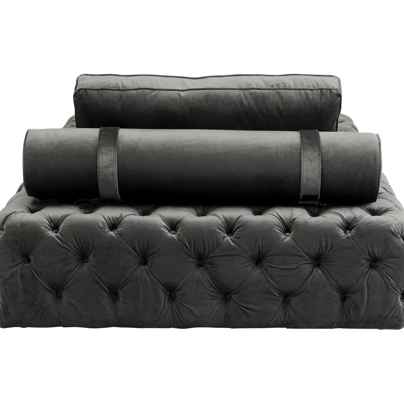 KARE Design Chaises Longues|Lit D Appoint Bottone Velours Gris