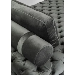 KARE Design Chaises Longues|Lit D Appoint Bottone Velours Gris