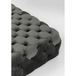 KARE Design Chaises Longues|Lit D Appoint Bottone Velours Gris