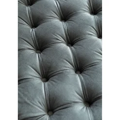 KARE Design Chaises Longues|Lit D Appoint Bottone Velours Gris