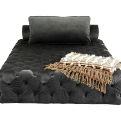 KARE Design Chaises Longues|Lit D Appoint Bottone Velours Gris