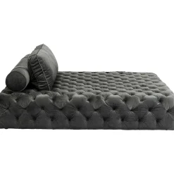 KARE Design Chaises Longues|Lit D Appoint Bottone Velours Gris