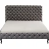 KARE Design Lits Rembourres|Lit Desire Haut Gris Argente 180X200Cm