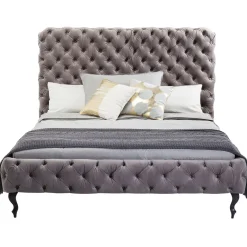 KARE Design Lits Rembourres|Lit Desire Haut Gris Argente 180X200Cm