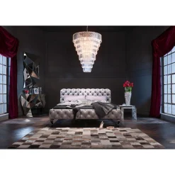 KARE Design Lits Rembourres|Lit Desire Velvet Silver Grey 160X200 Cm