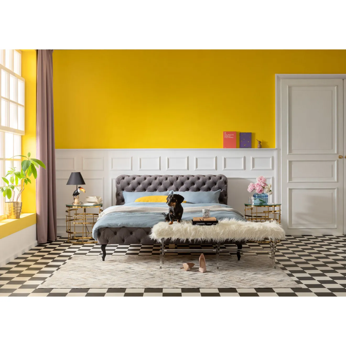 KARE Design Lits Rembourres|Lit Desire Velvet Silver Grey 160X200 Cm