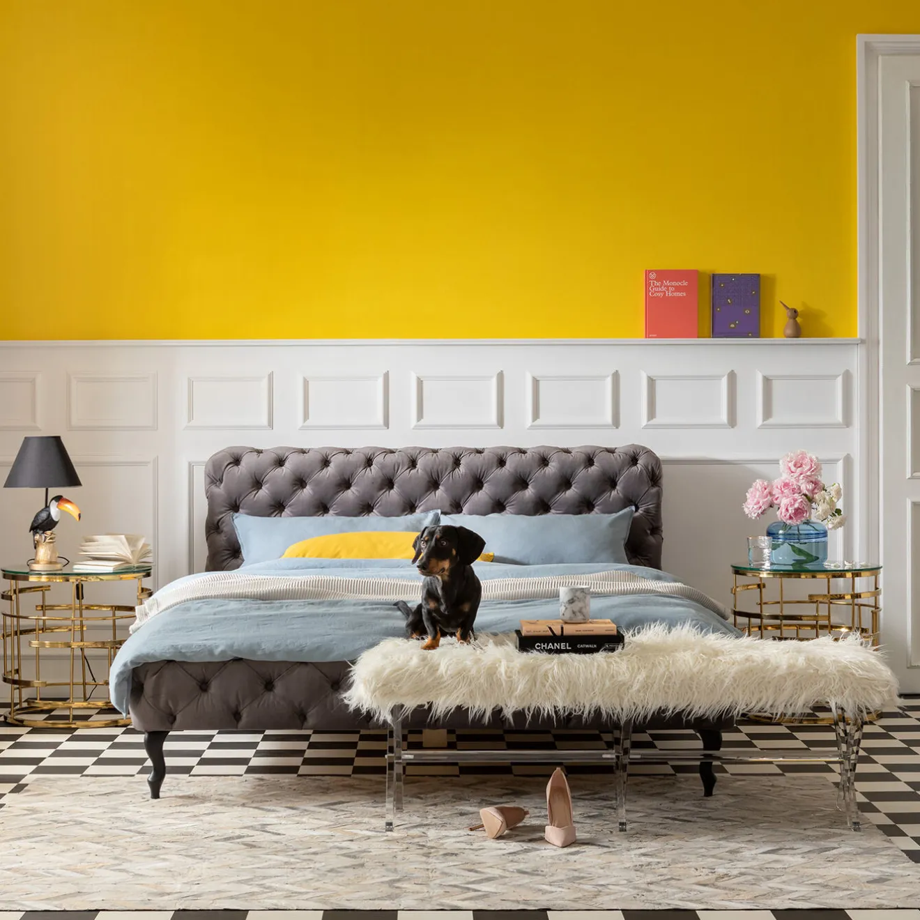 KARE Design Lits Rembourres|Lit Desire Velvet Silver Grey 160X200 Cm