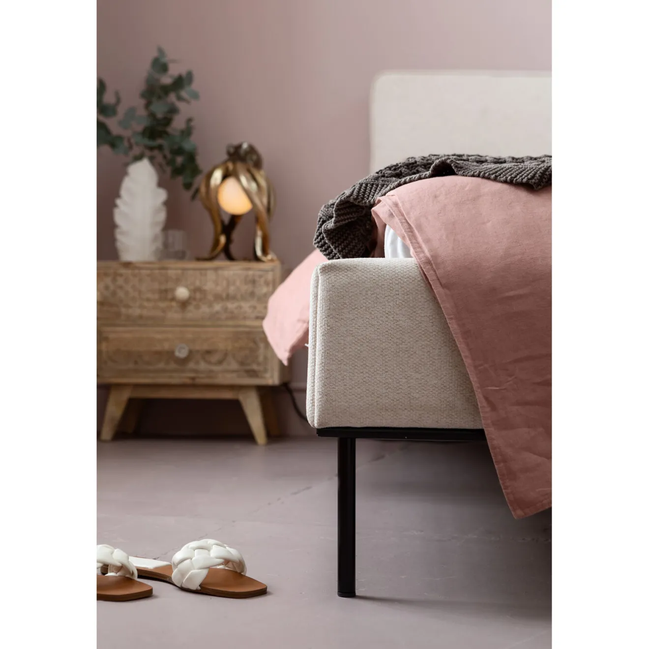 KARE Design Lits Rembourres|Lit East Side Beige 180X200Cm