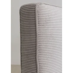 KARE Design Lits Rembourres|Lit East Side Velours Cotele Gris 180X200Cm