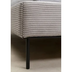 KARE Design Lits Rembourres|Lit East Side Velours Cotele Gris 180X200Cm