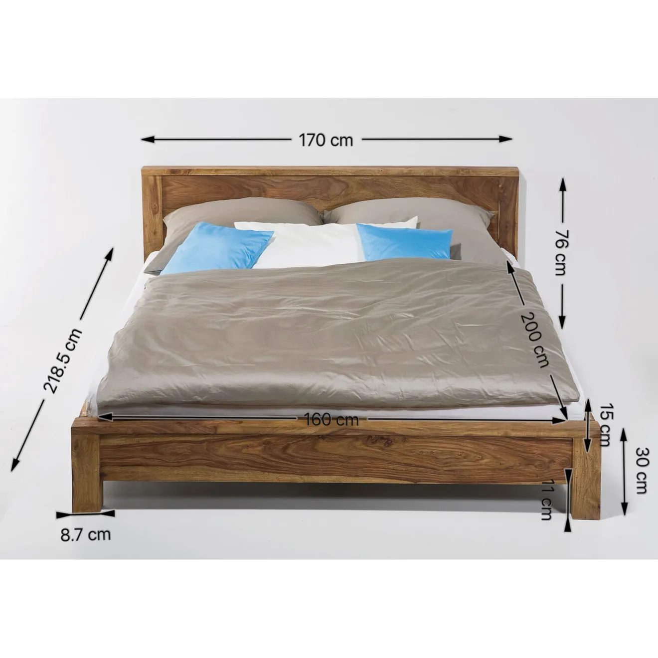 KARE Design Lits En Bois|Lit En Bois Authentico 160X200