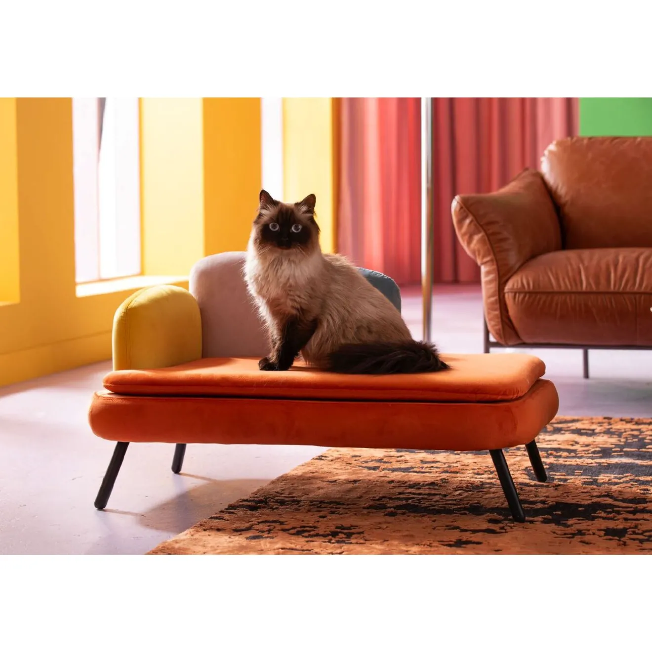 KARE Design Autres Petits Meubles|Lit Pour Chien/Chat Diva Orange