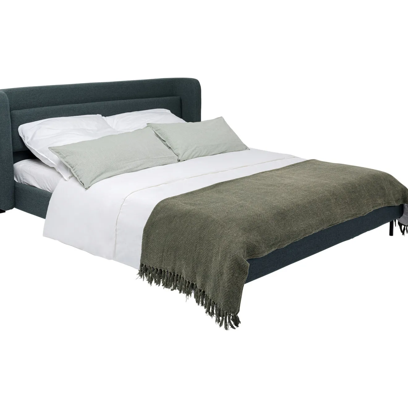KARE Design Lits Rembourres|Lit Tivoli Vert 160X200Cm