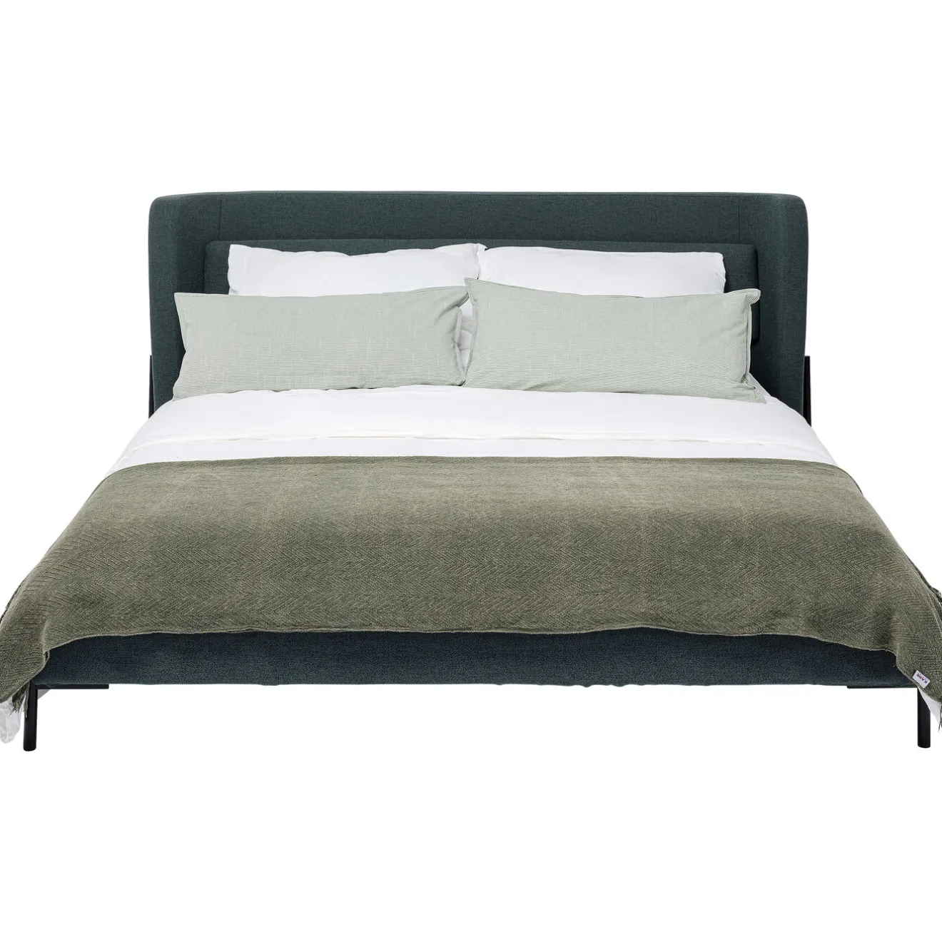 KARE Design Lits Rembourres|Lit Tivoli Vert 160X200Cm
