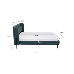 KARE Design Lits Rembourres|Lit Tivoli Vert 160X200Cm