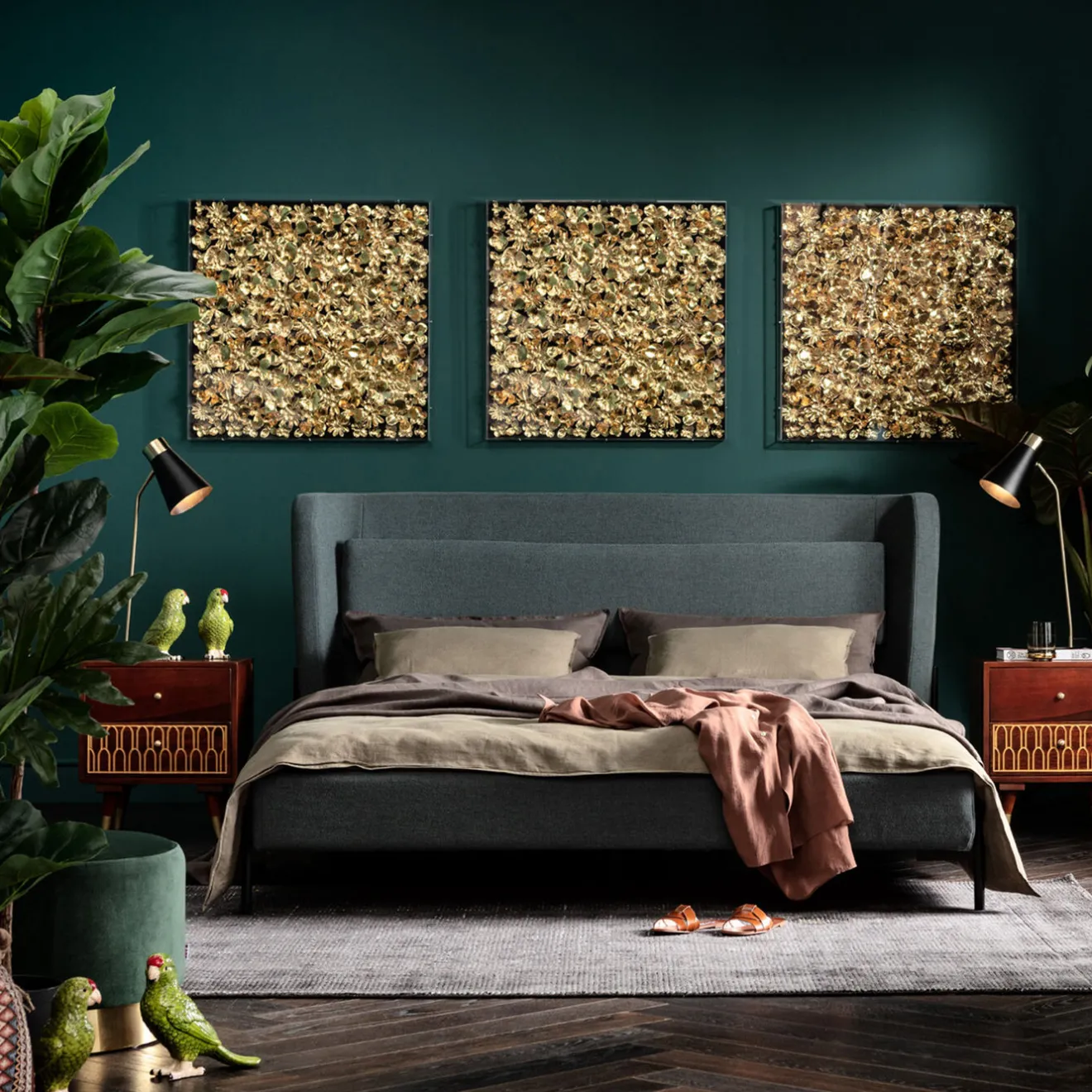 KARE Design Lits Rembourres|Lit Tivoli Vert 160X200Cm