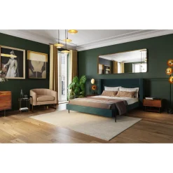 KARE Design Lits Rembourres|Lit Tivoli Vert 160X200Cm