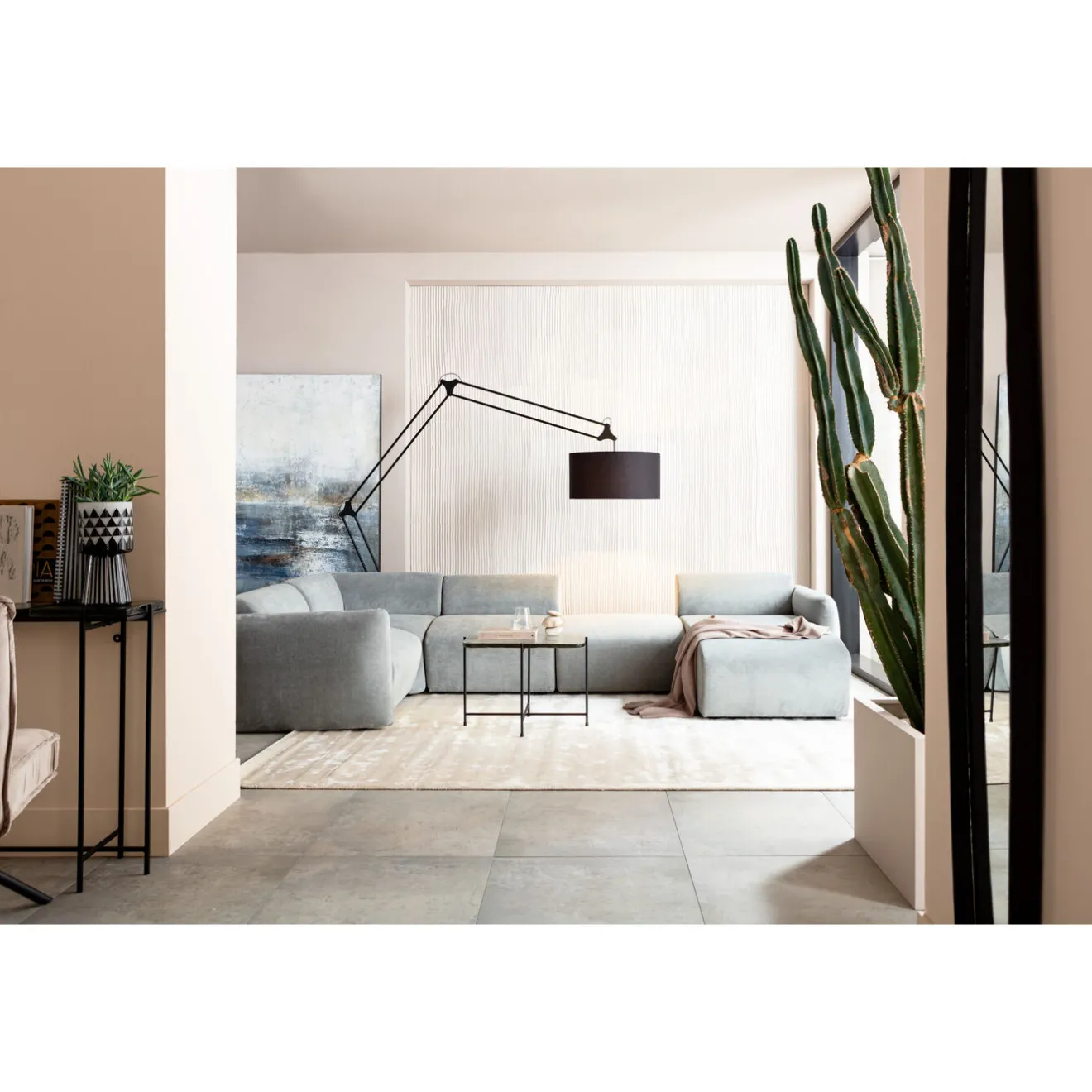 KARE Design Éléments De Canapés|Lucca Tabouret Gris 76Cm