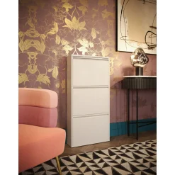 KARE Design Rangements À Chaussures Rabattables|Meuble À Chaussures Caruso 3 Creme (Mo)