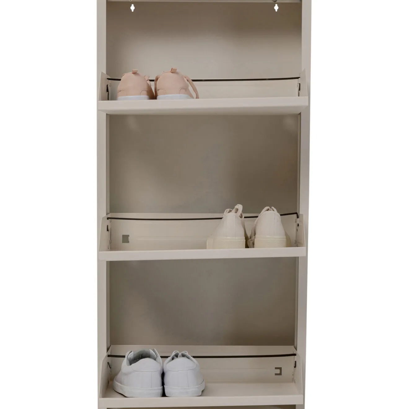 KARE Design Rangements À Chaussures Rabattables|Meuble À Chaussures Caruso 3 Creme (Mo)