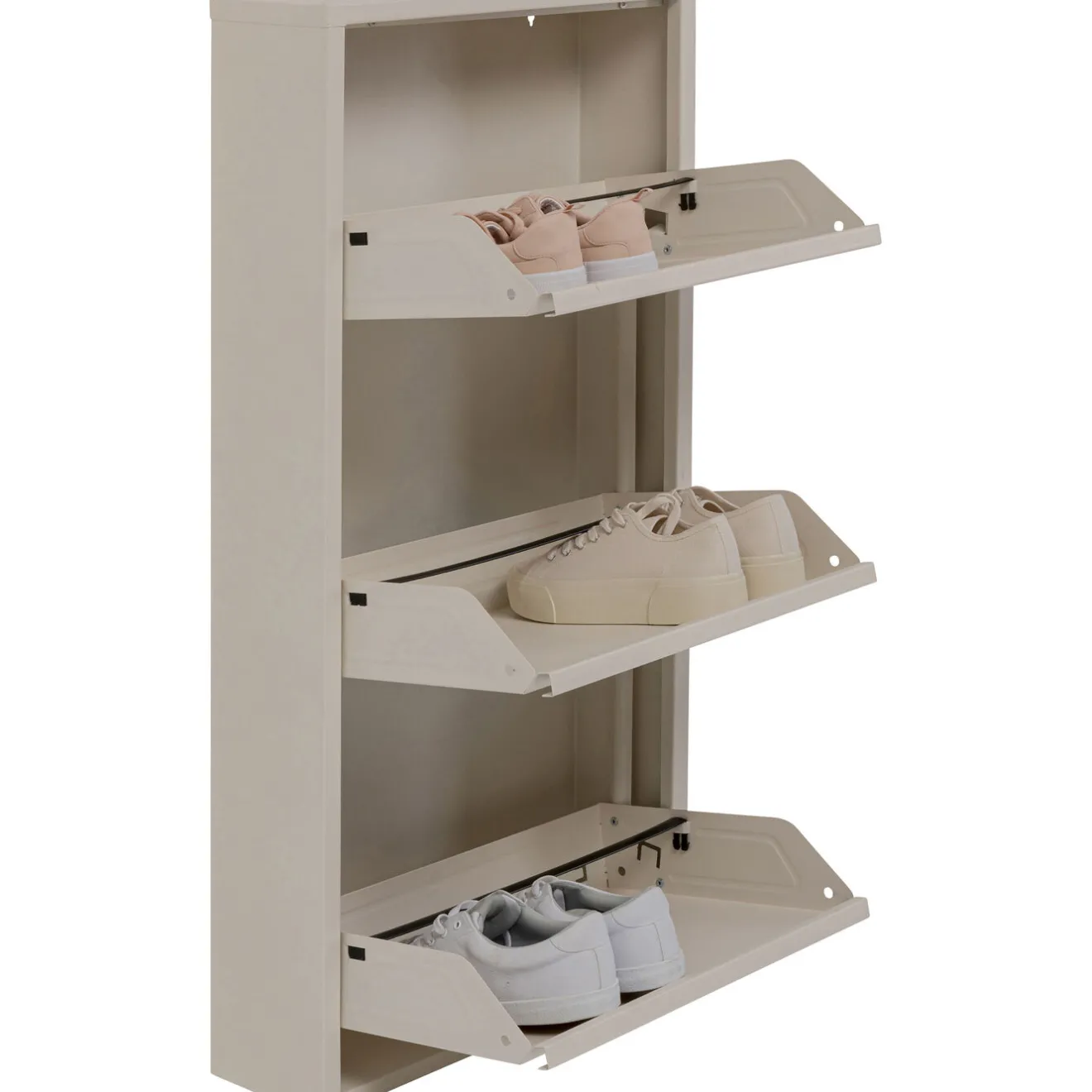 KARE Design Rangements À Chaussures Rabattables|Meuble À Chaussures Caruso 3 Creme (Mo)