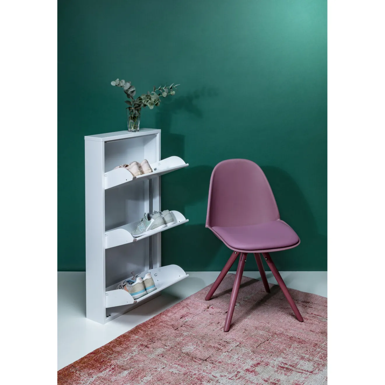 KARE Design Rangements À Chaussures Rabattables|Meuble À Chaussures Caruso 3 Blanc