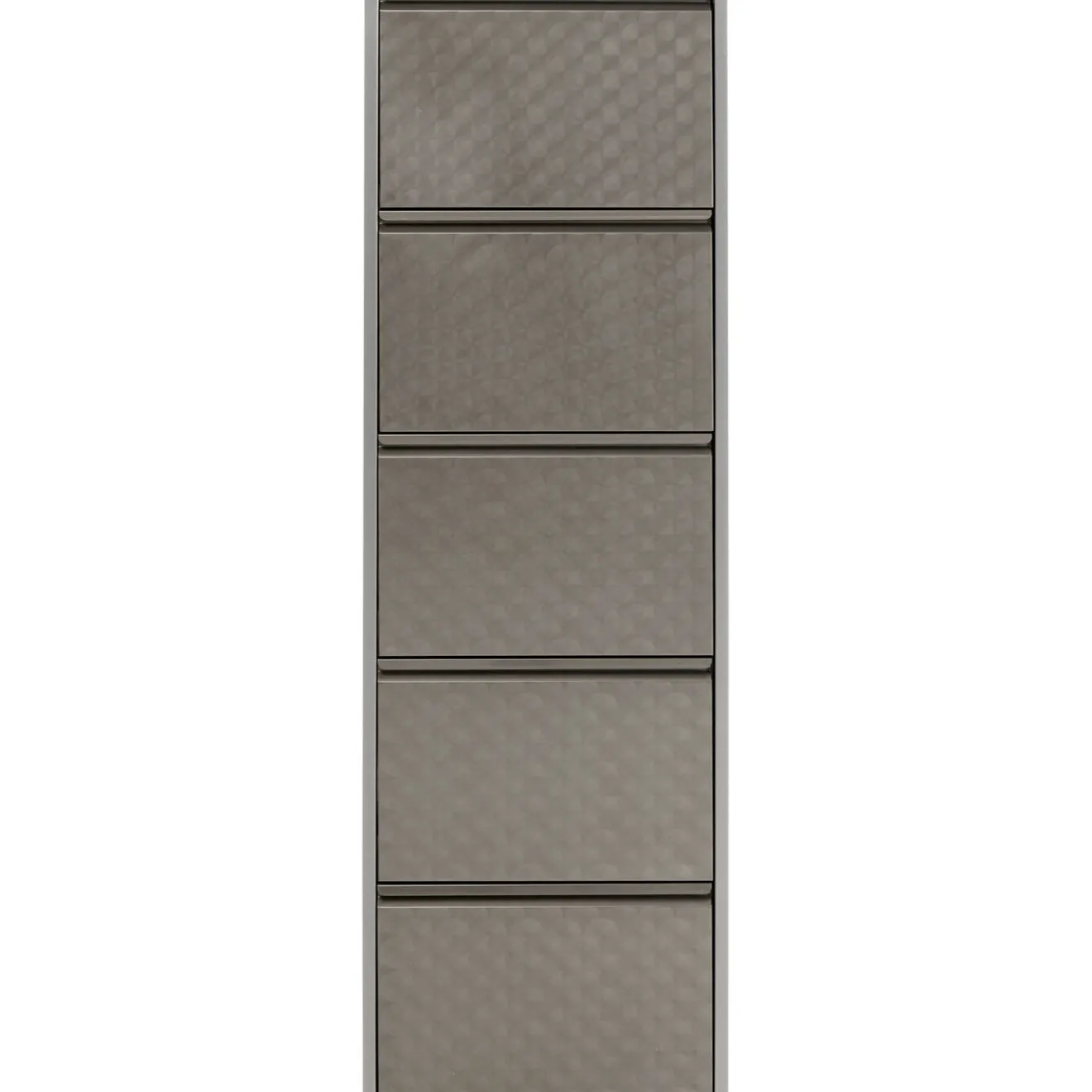 KARE Design Rangements À Chaussures Rabattables|Meuble À Chaussures Caruso 5 Alu Brosse